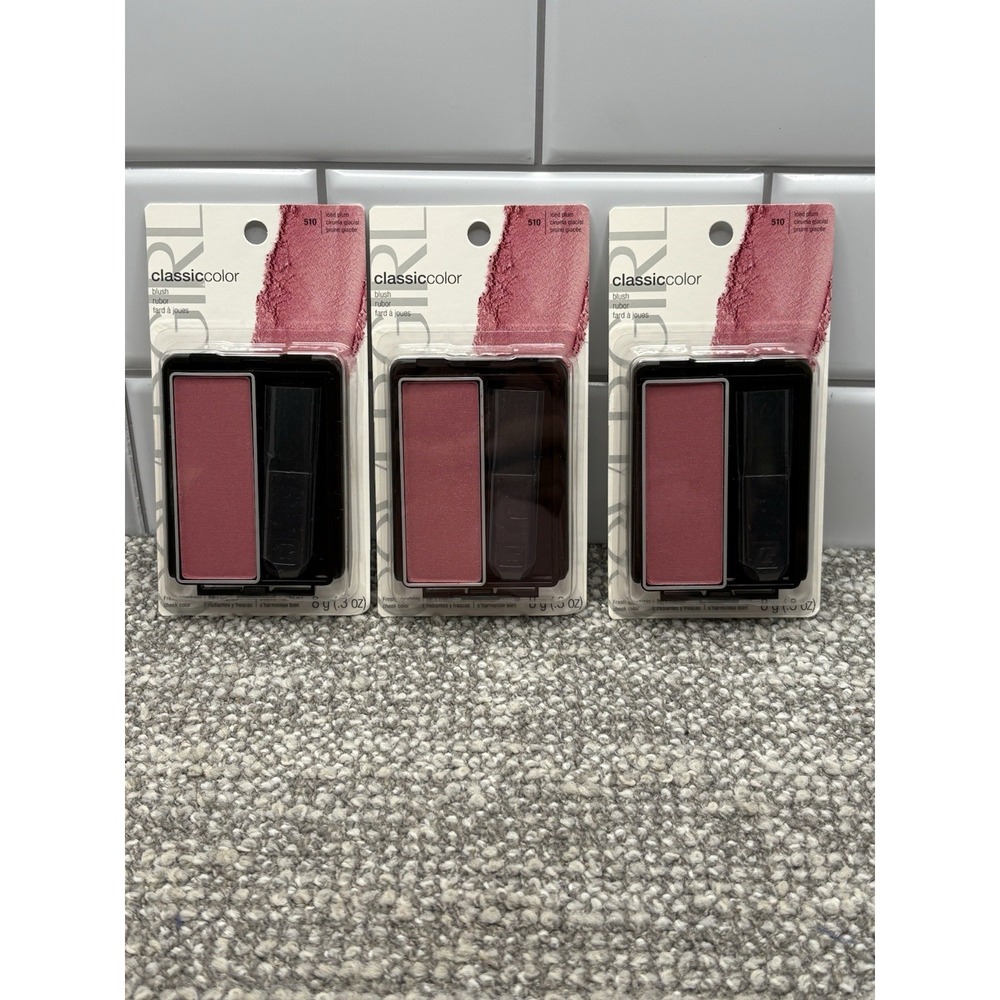 3 Pack Cover Girl Classic Color Blush Iced Plum 510 Original